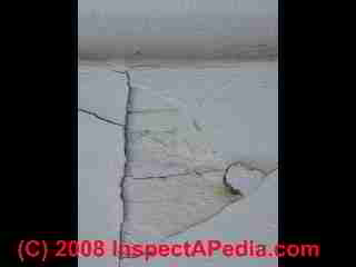 Photograph of paint failure details